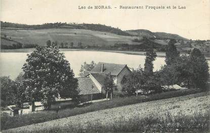CPA FRANCE 38 " Moras, Le lac, le restaurant Froquais"