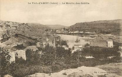 CPA FRANCE 38 " Hières sur Amby, Le Val d'Amby, Le moulin des Gobiilla"