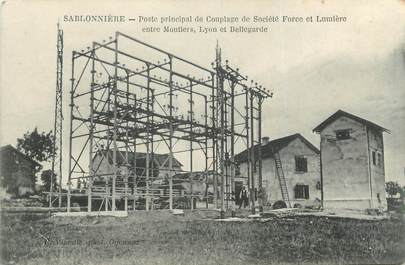 CPA FRANCE 38 " Sablonnières, Poste principal de Couplage de la Sté Force et Lumière'