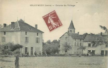 CPA FRANCE 38 " Soleymieu, Entrée du village"