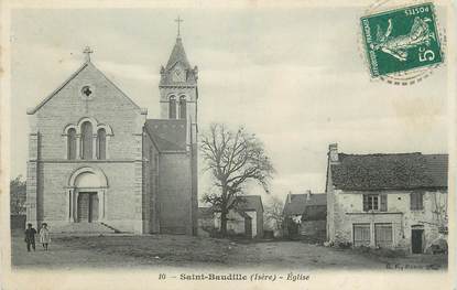 CPA FRANCE 38 " St Baudille, L'église"