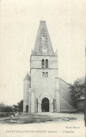 CPA FRANCE 38 " St Hilaire de Brens, L'église"