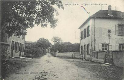 CPA FRANCE 38 " Montceau, Quartiier des écoles"