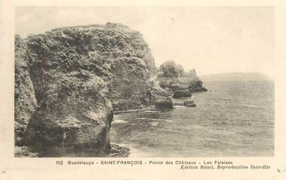 CPA GUADELOUPE "Saint François, Pointe des Châteaux, les falaises"