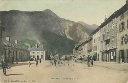 CPA FRANCE 73 "Modane, Place de la Gare"