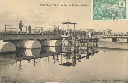 CPA GUADELOUPE "Pointe à Pitre, le pont de la Rivière salée"