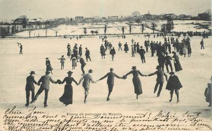 CPA SUISSE "Etang de patinage de Meyrin"