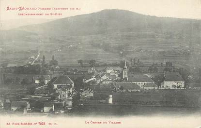 CPA FRANCE 88 " St Léonard, Le centre du village"