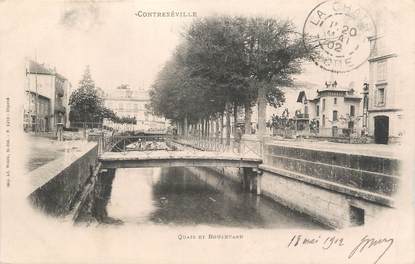 CPA FRANCE 88 " Contrexéville, Quais et boulevard "