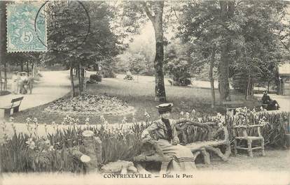 CPA FRANCE 88 " Contrexéville, Dans le parc"