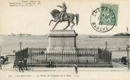 50 Manche CPA  FRANCE 50 "Cherbourg, la statue de Napoléon et la Rade"