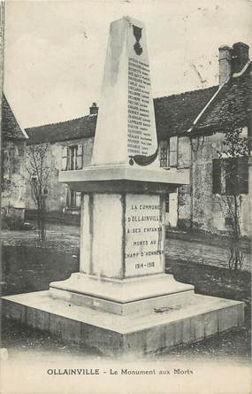 CPA FRANCE 88 " Ollainville, Le monument aux morts"