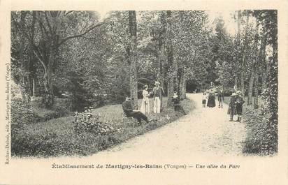 CPA FRANCE 88 "Martigny les Bains, Une allée du parc"