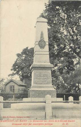 CPA FRANCE 88 "Martigny les Bains, Le monument aux morts"