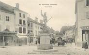 88 Vosge CPA FRANCE 88 "Remiremont, Rue de la Xavée, Statue du volontaire"