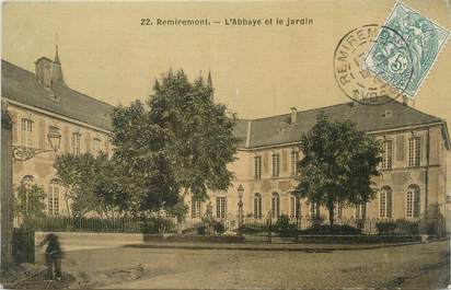 CPA FRANCE 88 "Remiremont, L'abbaye et le jardin"