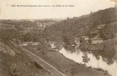 CPA FRANCE 87 " St Priest Taurion, La vallée de la Vienne"