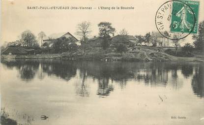 CPA FRANCE 87 " St Paul d'Eyjeaux, L'étang de la Boucole"