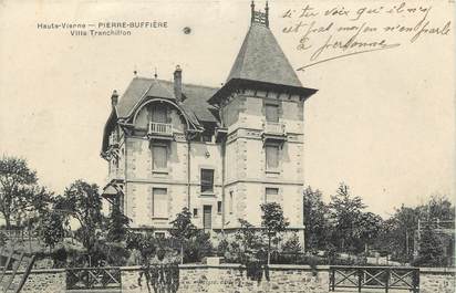 CPA FRANCE 87 " Pierre Buffière, La Villa Tranchillon"