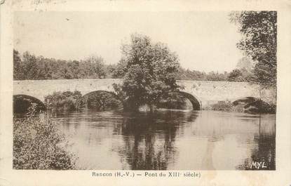 CPA FRANCE 87 " Rancon, Pont du XIIIème siècle"