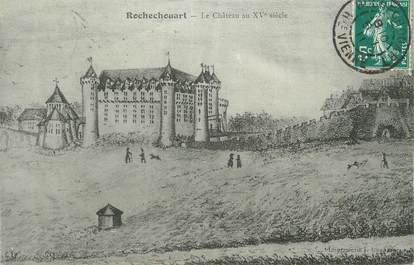 CPA FRANCE 87 " Rochechouart, Le château'