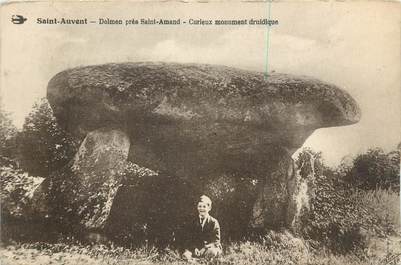 CPA FRANCE 87 " St Auvent, Dolmen près de St Amand " / DOLMEN