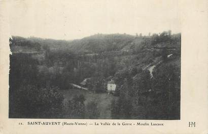 CPA FRANCE 87 " St Auvent, La Vallée de la Gorre, Moulin Lascaux"