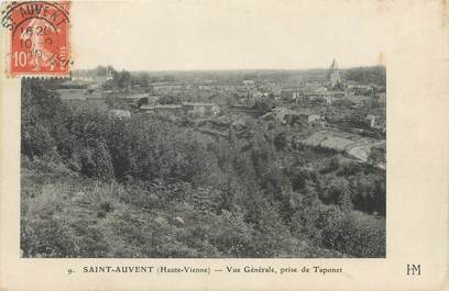 CPA FRANCE 87 " St Auvent, Vue générale prise de Taponnet"