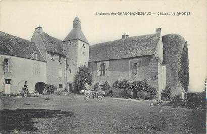 CPA FRANCE 87 "Environs des Grands Chézeaux, Le château des Rhodes"