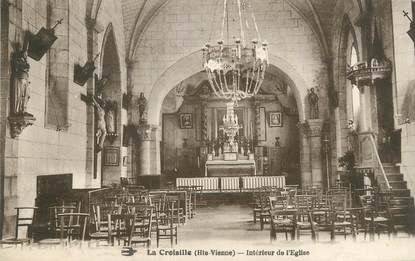 CPA FRANCE 87 " La Croisille, Intérieur de l'église"