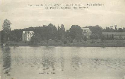 CPA FRANCE 87 " St Jouvent, Vue générale du parc et château des Bordes"