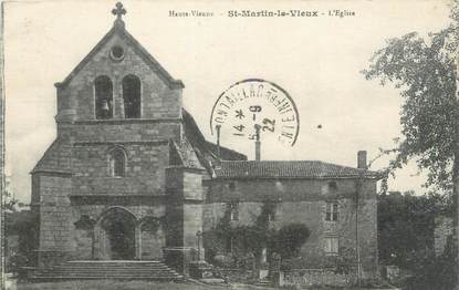 CPA FRANCE 87 " St Martin le Vieux, L'église"