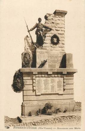 CPA FRANCE 87 "Pierre Buffière, Le monument aux morts"