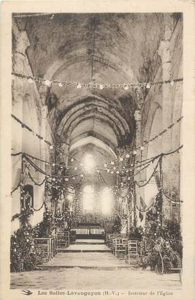 CPA FRANCE 87 "Les Salles - Lavauguyon, Intérieur de l'église"