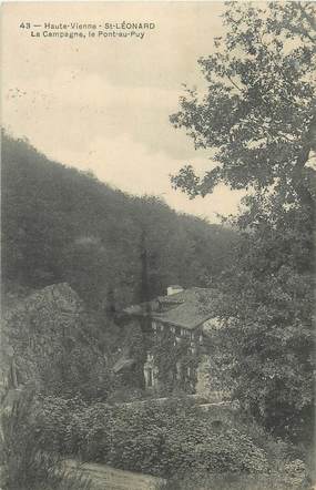 CPA FRANCE 87 "St Léonard, La campagne, le pont au Puy"