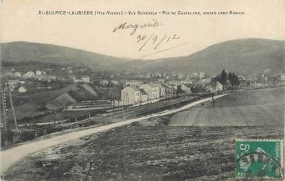 CPA FRANCE 87 " St Sulpice - Laurière, Vue générale, Puy de Chatelard"