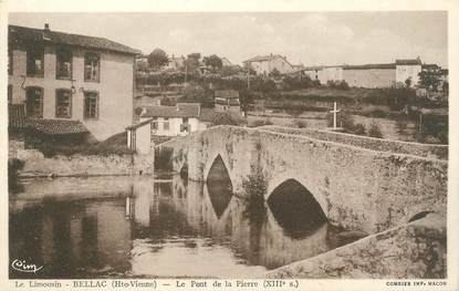 CPA FRANCE 87 " Bellac, Le Pont de la Pierre"