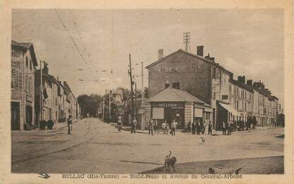 CPA FRANCE 87 " Bellac, Rond point et avenue du Général Arbelot"