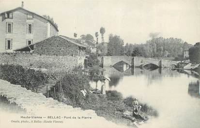 CPA FRANCE 87 " Bellac, Pont de la Pierre"