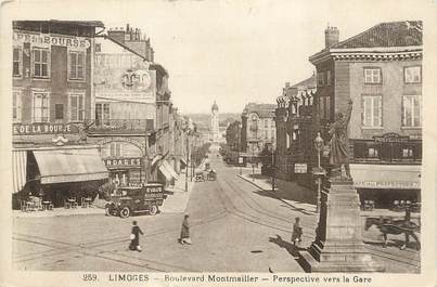 CPA FRANCE 87 " Limoges, Boulevard Montmailler, Perspective vers la gare"