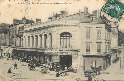 CPA FRANCE 87 " Limoges, Rue Porte Tourny et Avenue Carnot"