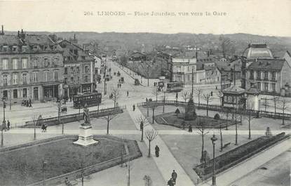 CPA FRANCE 87 " Limoges, Place Jourdan, vue vers la gare"