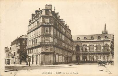 CPA FRANCE 87 " Limoges, L'Hôtel de la Paix"