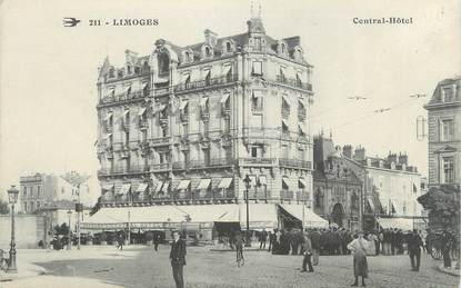 CPA FRANCE 87 " Limoges, Central Hôtel"
