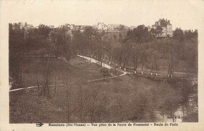 CPA FRANCE 87 " Bessines, Vue prise de la Route de Fromental, Route de Paris"