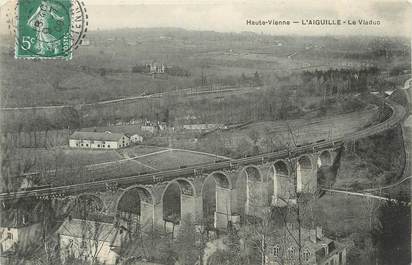 CPA FRANCE 87 " L'Aiguille, Le viaduc"