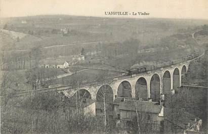 CPA FRANCE 87 " L'Aiguille, Le viaduc"