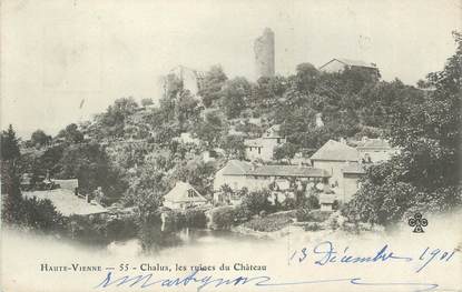 CPA FRANCE 87 " Chalus, Les ruines du château"