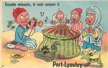 CPA MAROC CARTE A SYSTEME "Port Lyautey"