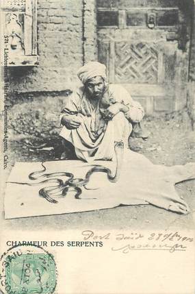 CPA EGYPTE "Charmeur de serpents"